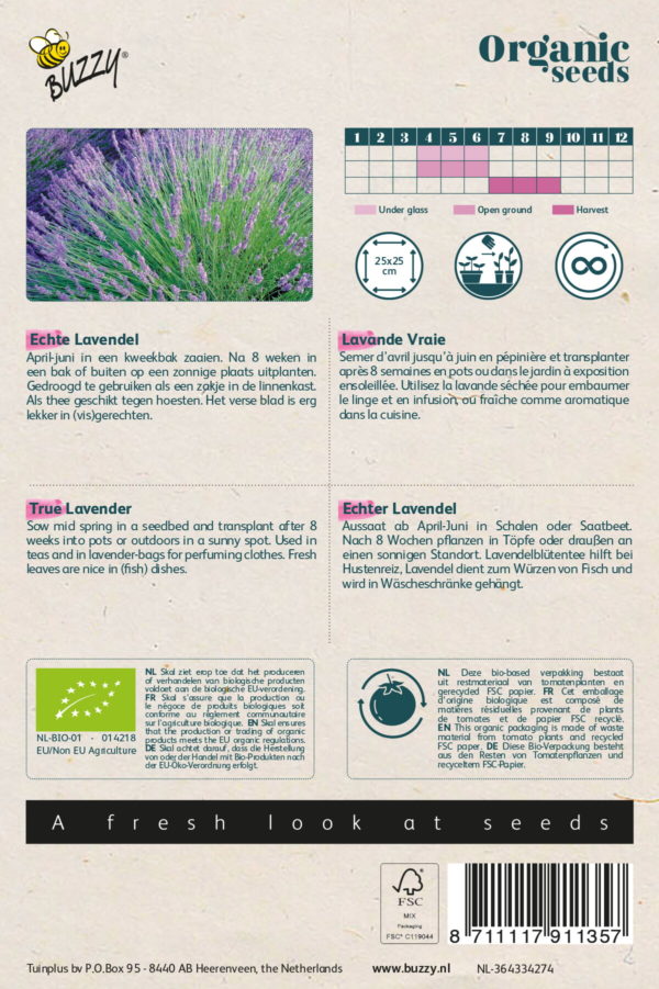 Buzzy® Organic Echte Lavendel  (BIO)