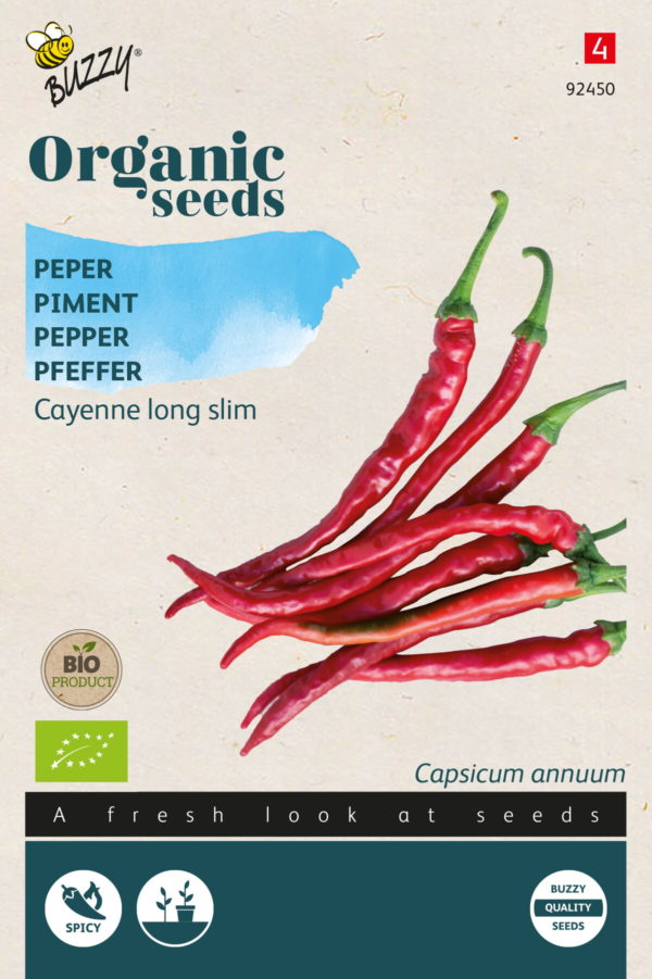 Buzzy® Organic Peper Cayenne long slim (BIO)