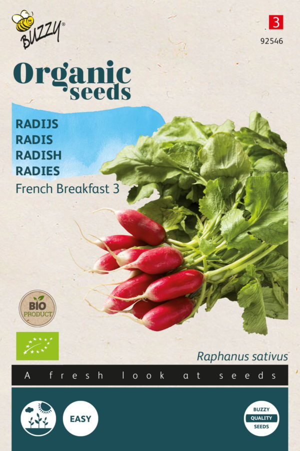 Buzzy® Organic Radijs French Breakfast 3 (BIO)