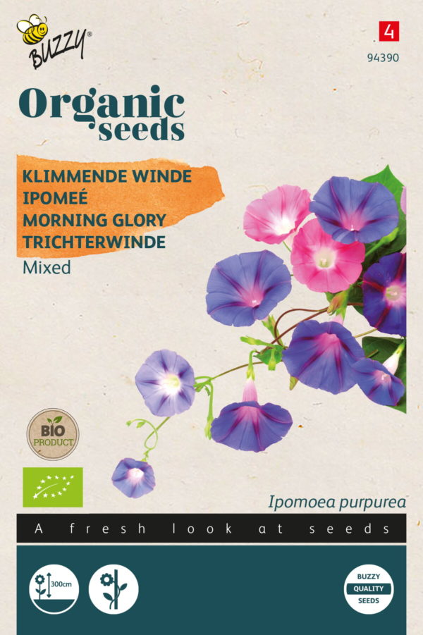 Buzzy® Organic Ipomoea, Klimmende Winde gemengd  (BIO)